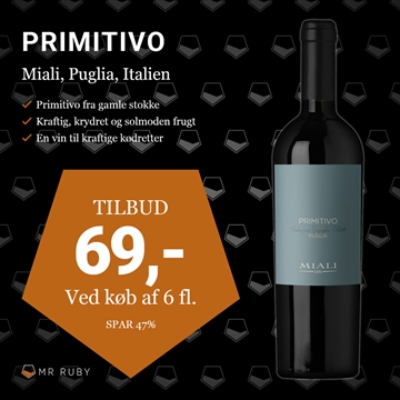 2019 Primitivo, Miali, Puglia, Italien